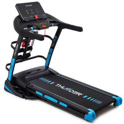 Tapis roulant elettrico pieghevole 180 kg THUNDERCORE-DS-BLACK 20 km/h