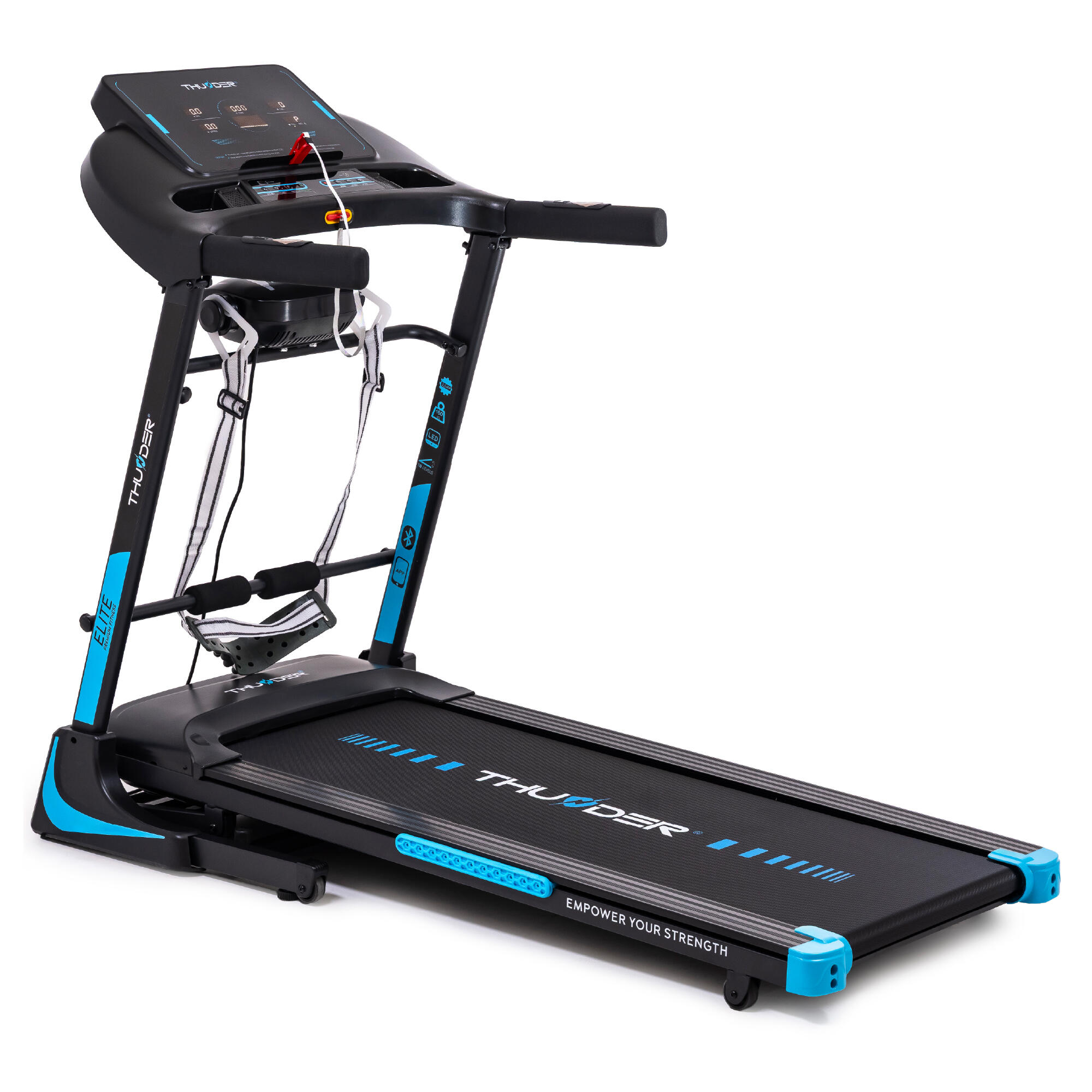 THUNDER Elektrický domácí skládací běžecký pás ELITE-DS-BLACK