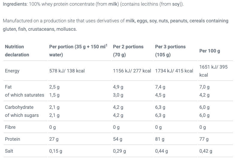 Whey senza aromi - 100% Natural Whey Concentrate - Gusto neutro 700g 3/3