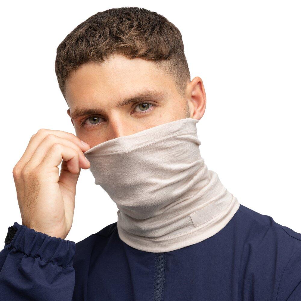SIROKO Men & Women Golf wool neck warmer Barkin Sand Beige