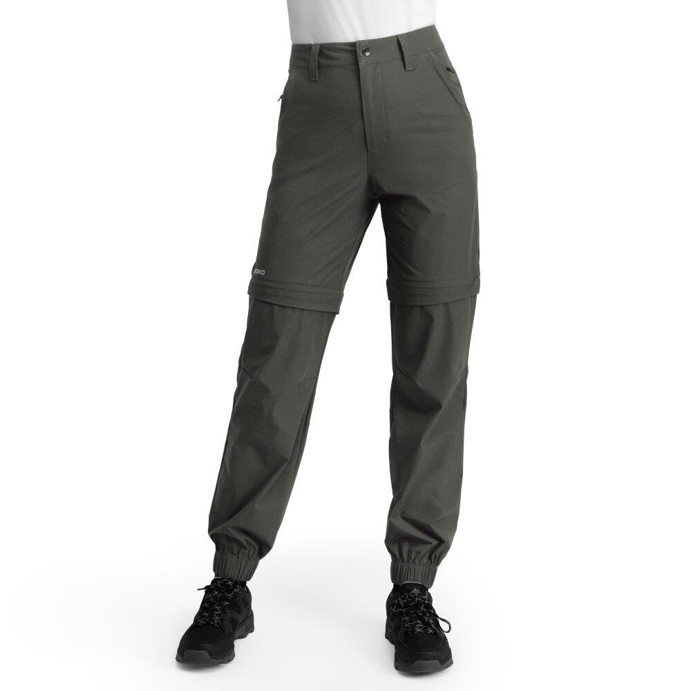 Siroko - Pantalon Modulable Randonnée Femme Mistral Black Noir - Pantalon Modulable - Noir - Decathlon