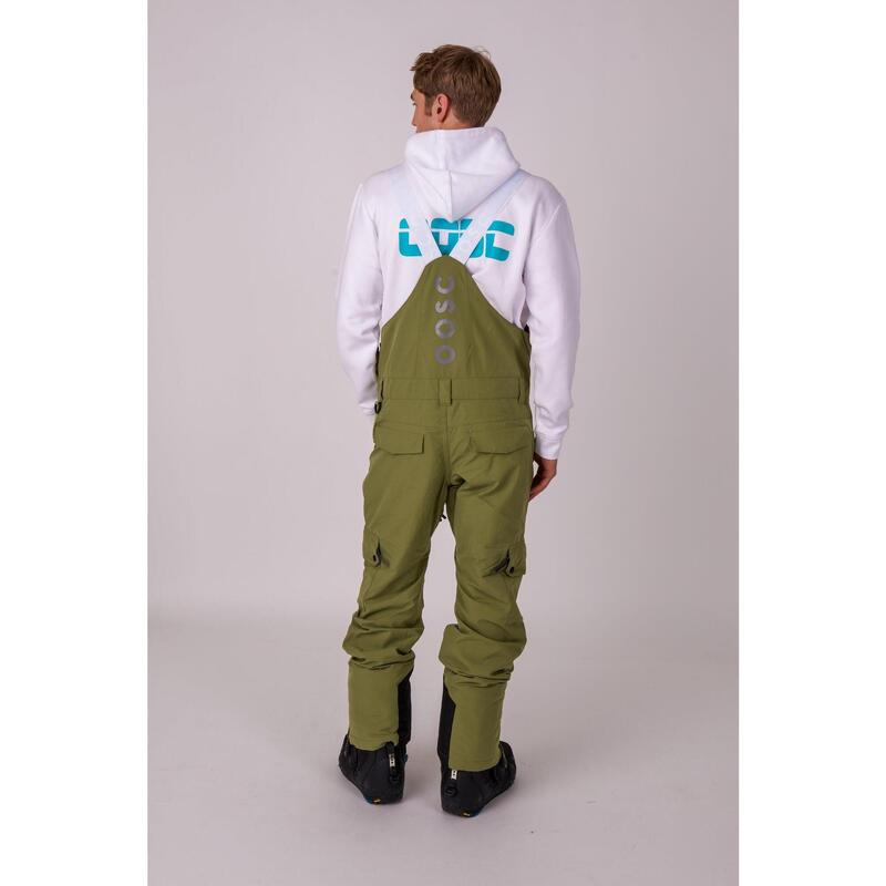 Yeh Man Ski & Snowboard Bib Pant - Khaki