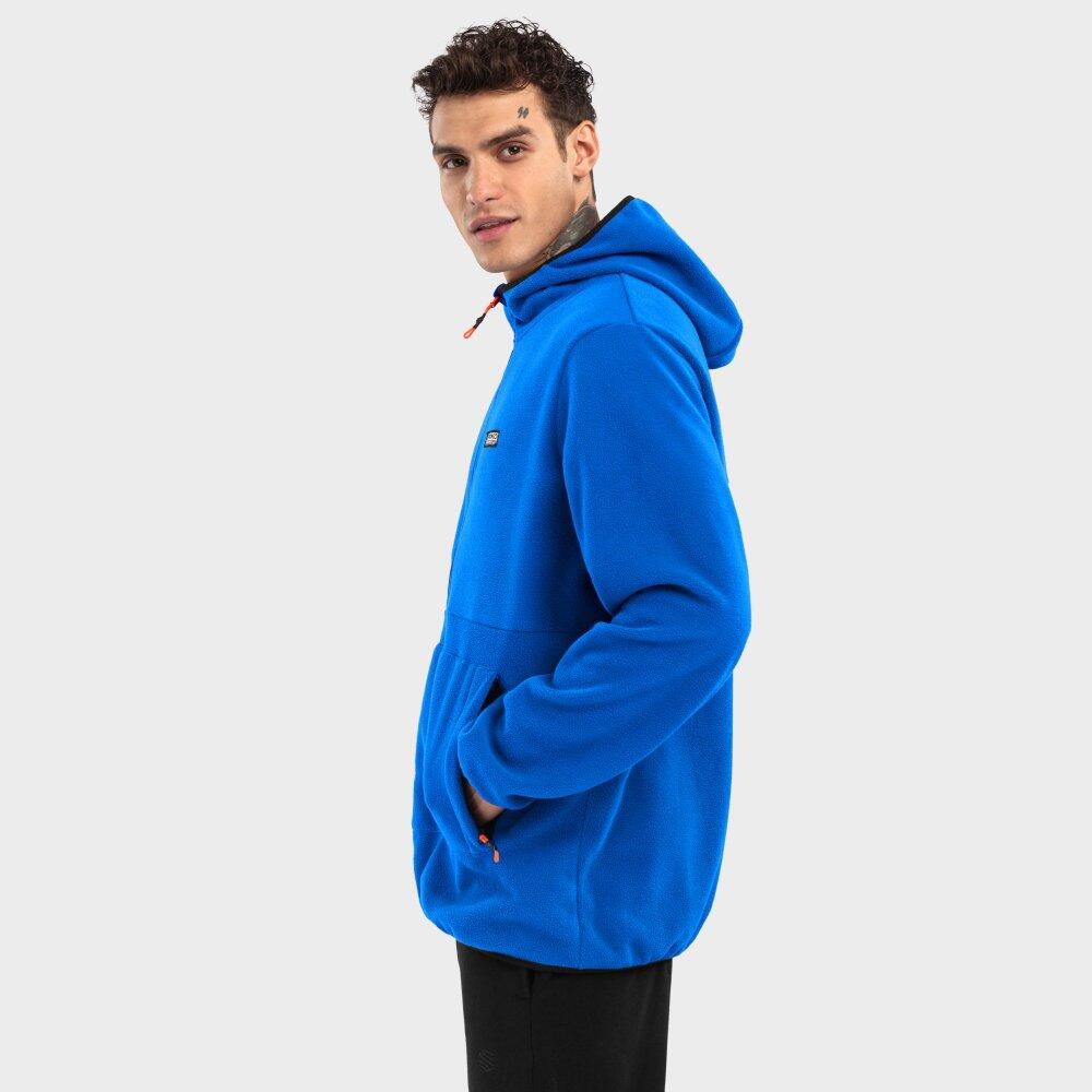 Sudadera polar con capucha hombre esquí y nieve Montreux Azul 3/7