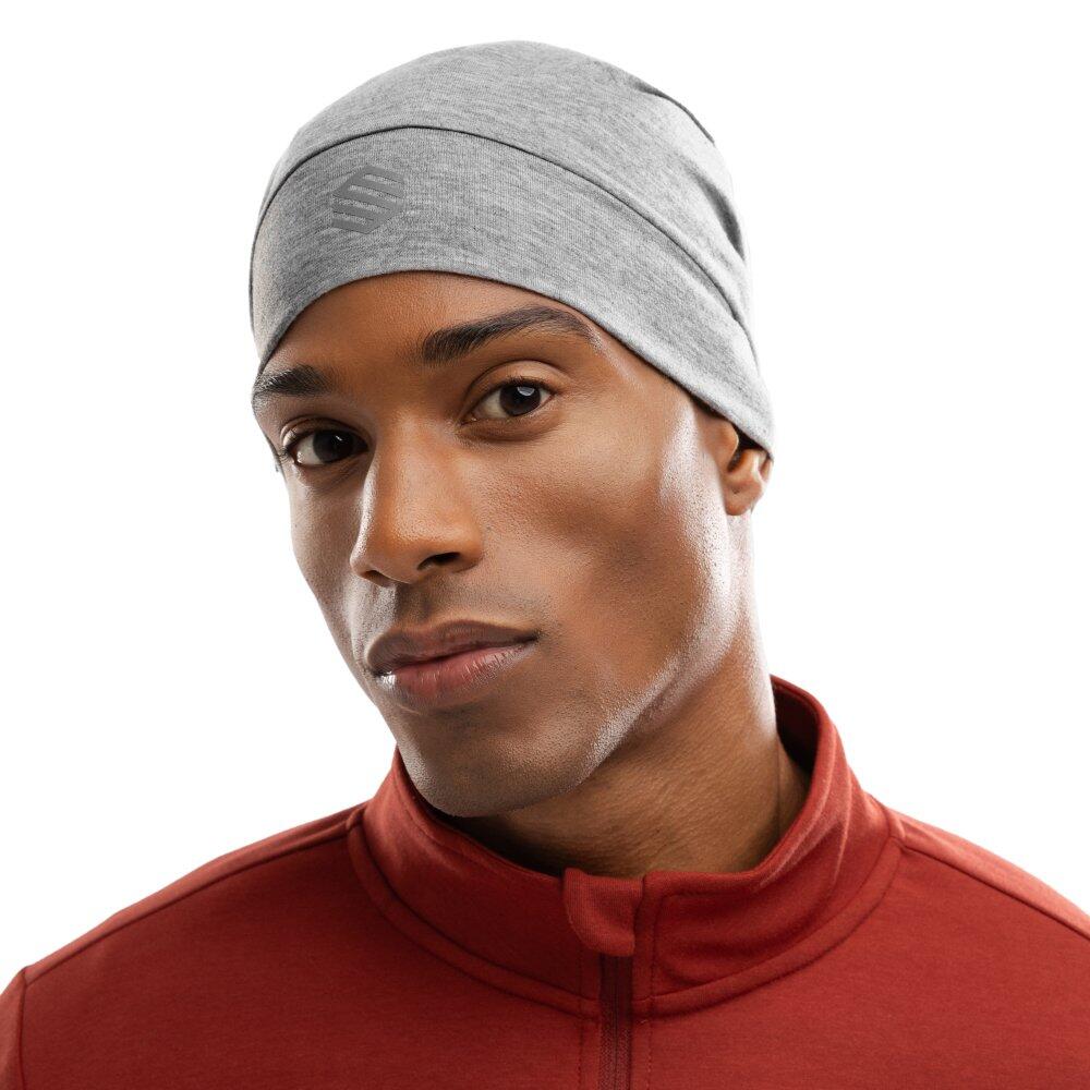 Men & Women Fitness Running beanie hat Helios Melange Gray Grey 4/7