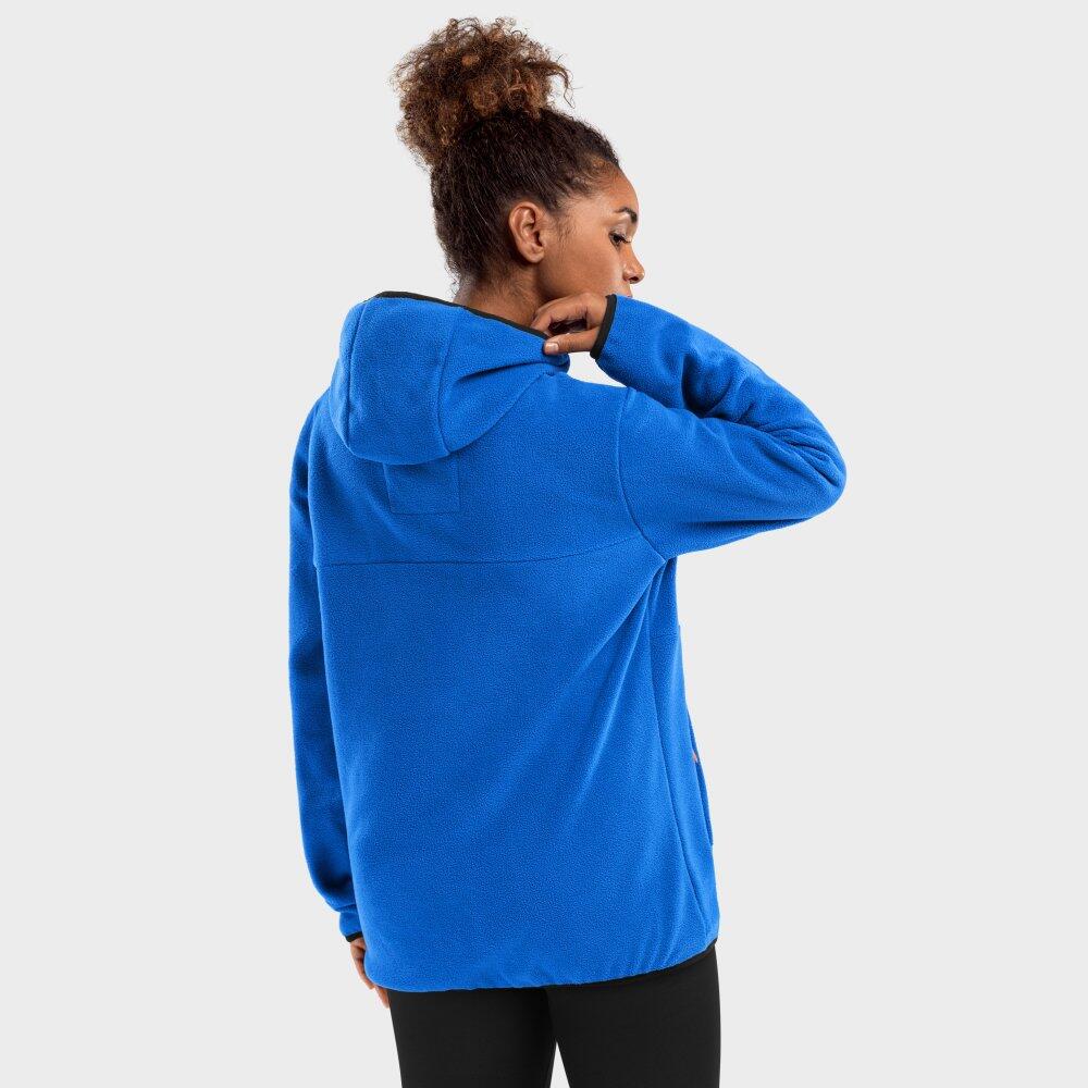 Women Winter sports 's hooded fleece sweatshirt Montreux-W Blue 2/7