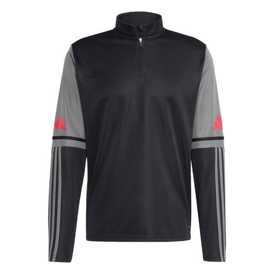 Sweatshirt adidas Squadra 25 demi-zip noir/gris/rouge