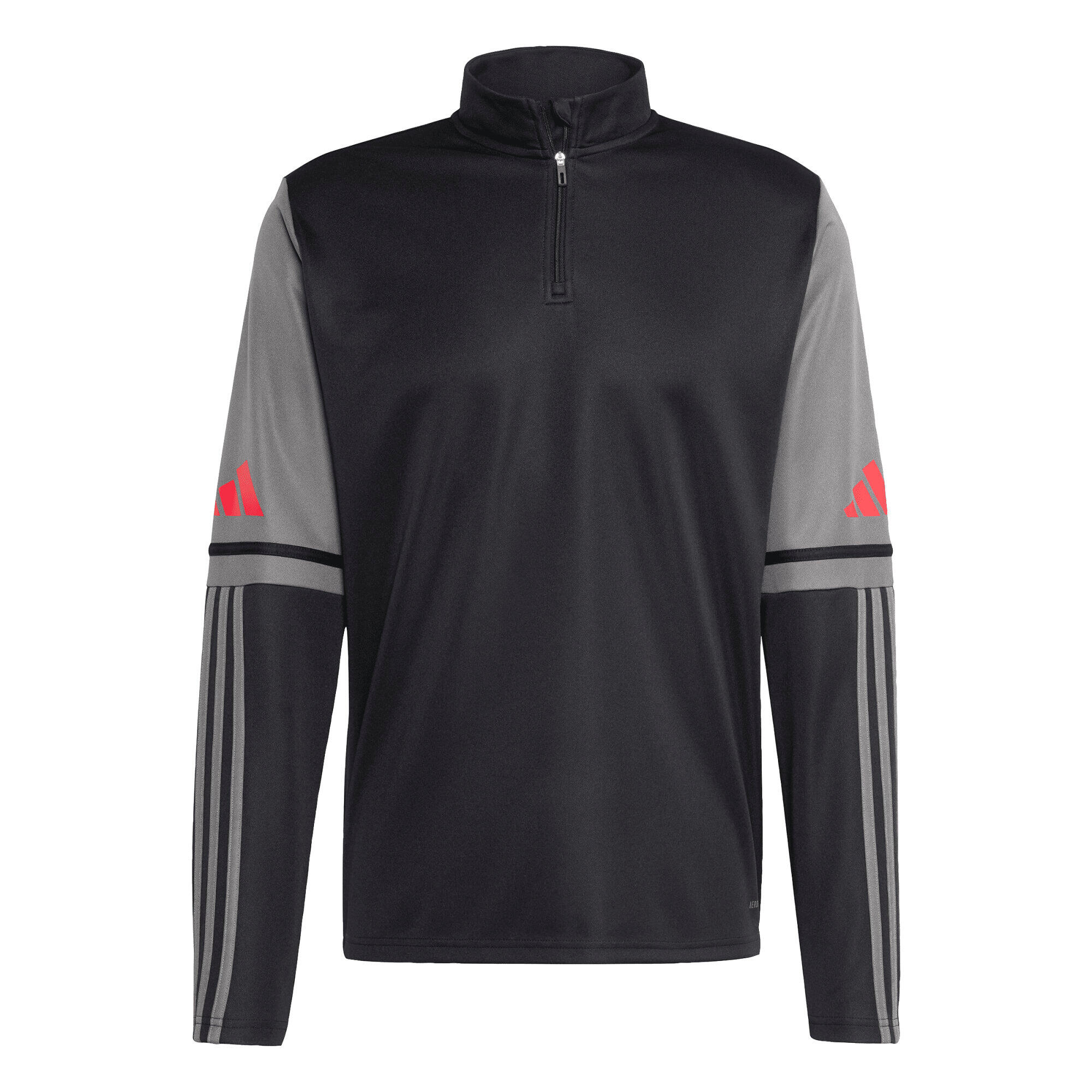 Adidas - Sweatshirt Adidas Squadra 25 Demi-zip Noir/gris/rouge - Pull - Gris|noir - Decathlon