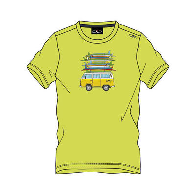 T-shirt met tropische print cmp