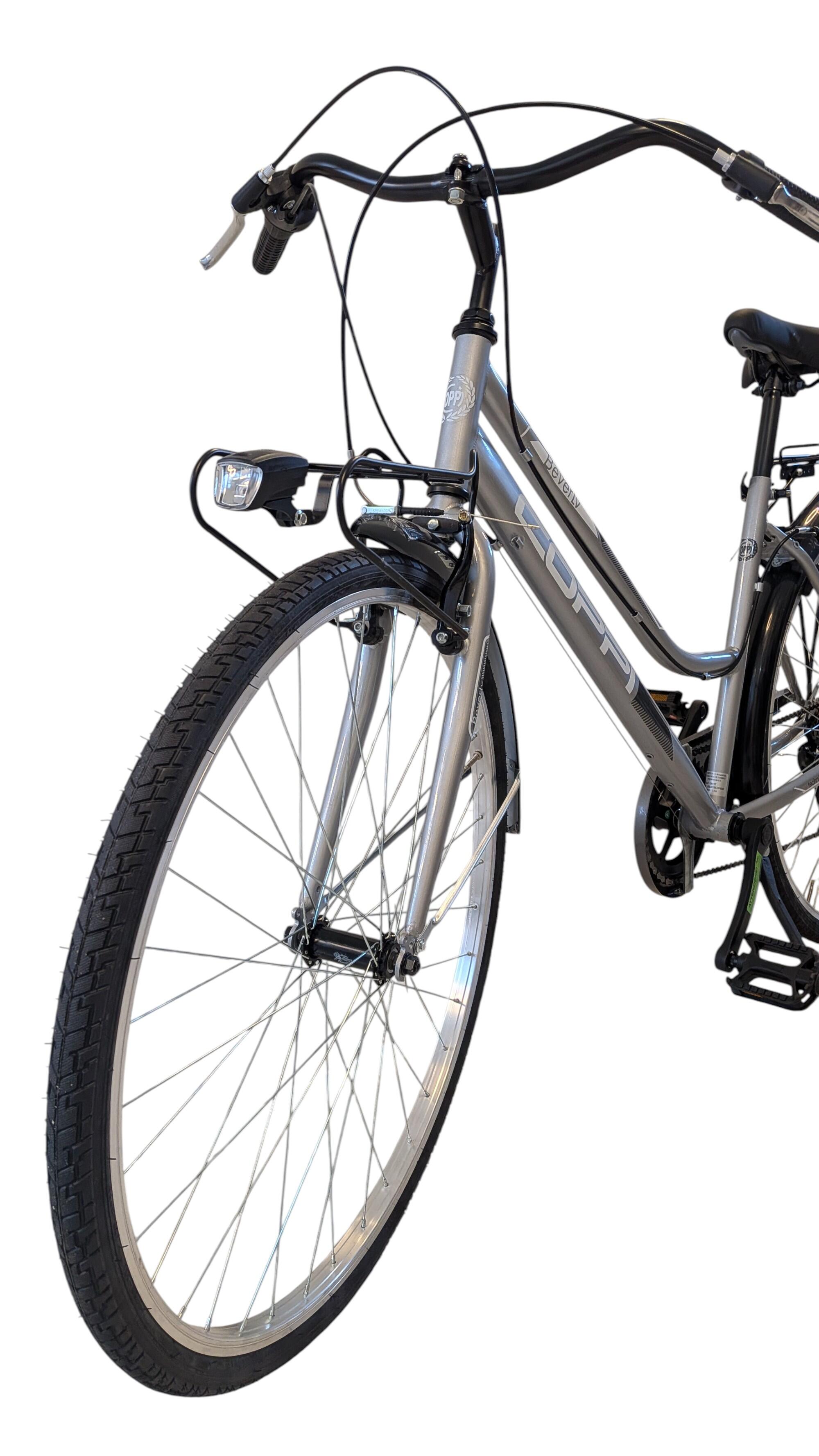 Spierfiets - Coppi Beverly Dames 28" Zilver 2/5