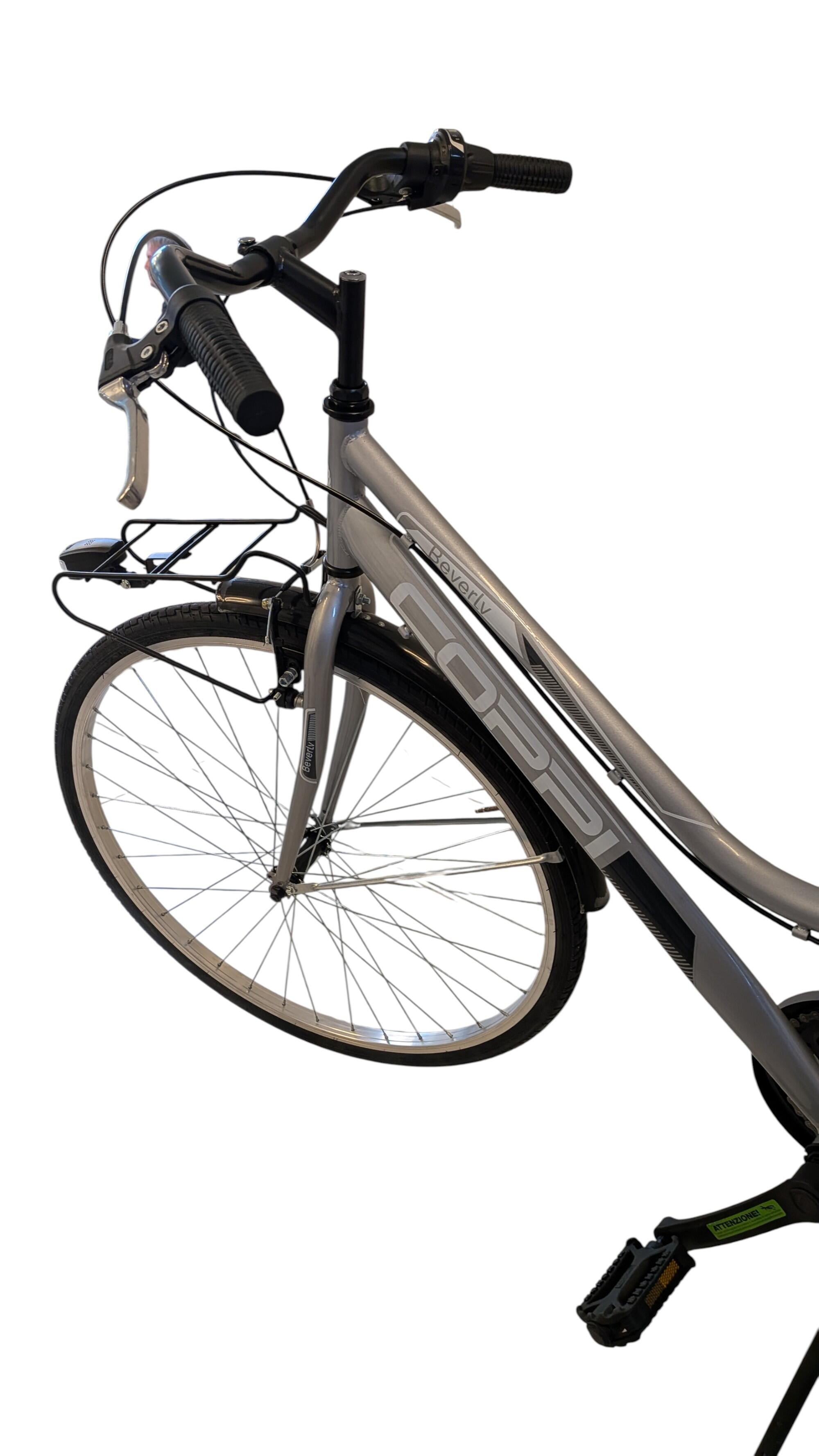 Spierfiets - Coppi Beverly Dames 28" Zilver 4/5