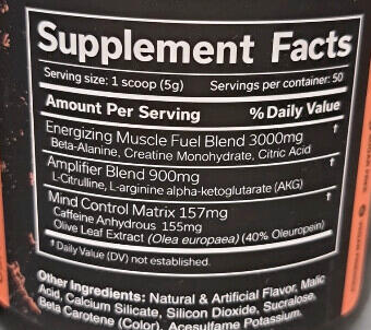 Pre-workout - The Curse - Anneaux de Pêche 250g 3/3