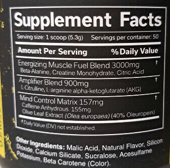 Pre-workout - The Curse - Ananas en Morceaux 250g 3/4