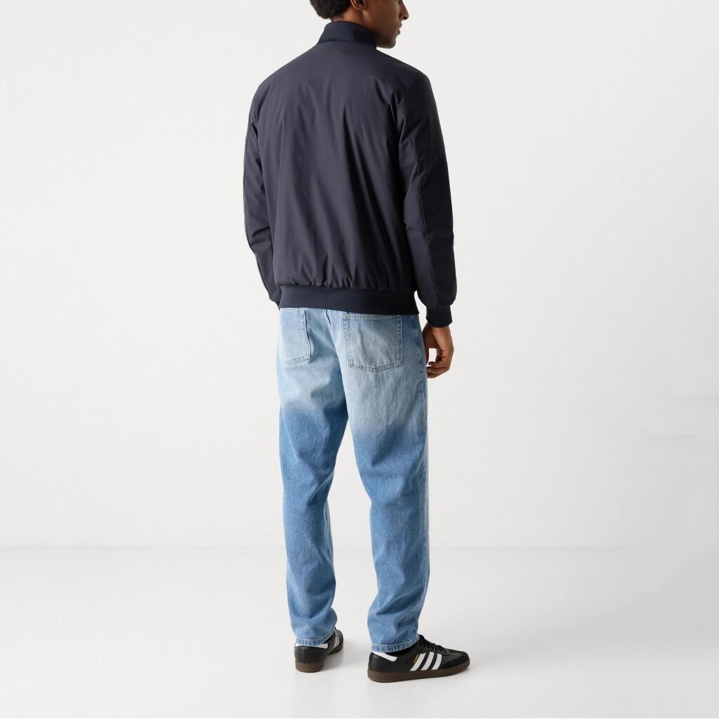 Jack Ecoalf Model Jaime Jacket Kleur Blauw 3/5