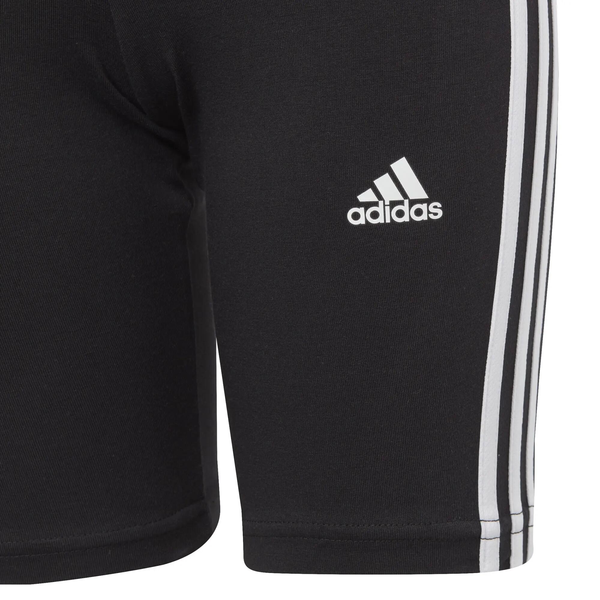 Pantalones cortos adidas Essentials 3-Stripes Cotton Bike Tights 3/5