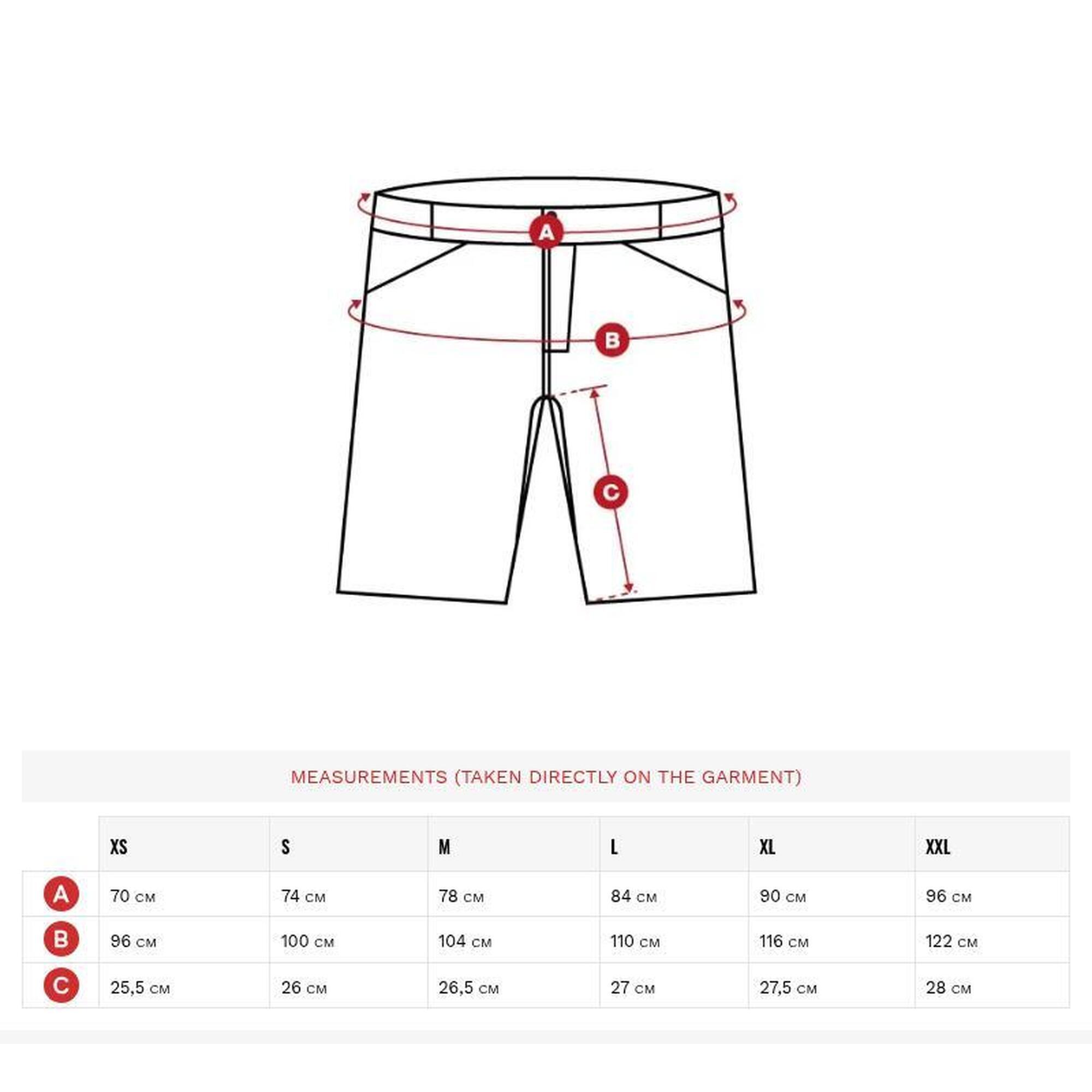 Pantaloni scurți de gravel pentru bărbați Block Red Roșu