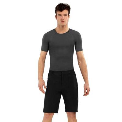 Shorts da gravel uomo Ciclismo Block Nero