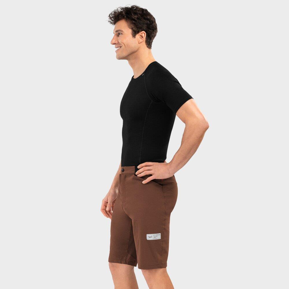 Shorts da gravel uomo Ciclismo Valley Marrone 3/7