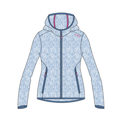 CMP Mädchen Fleece Jacke Fix Hood 3H19825