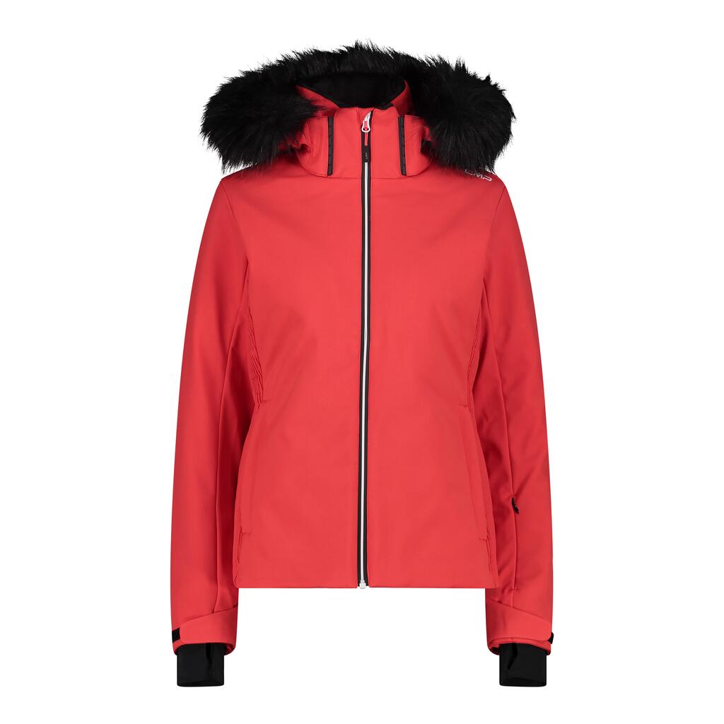 Women's zip-up ski jacket with removable hood CMP