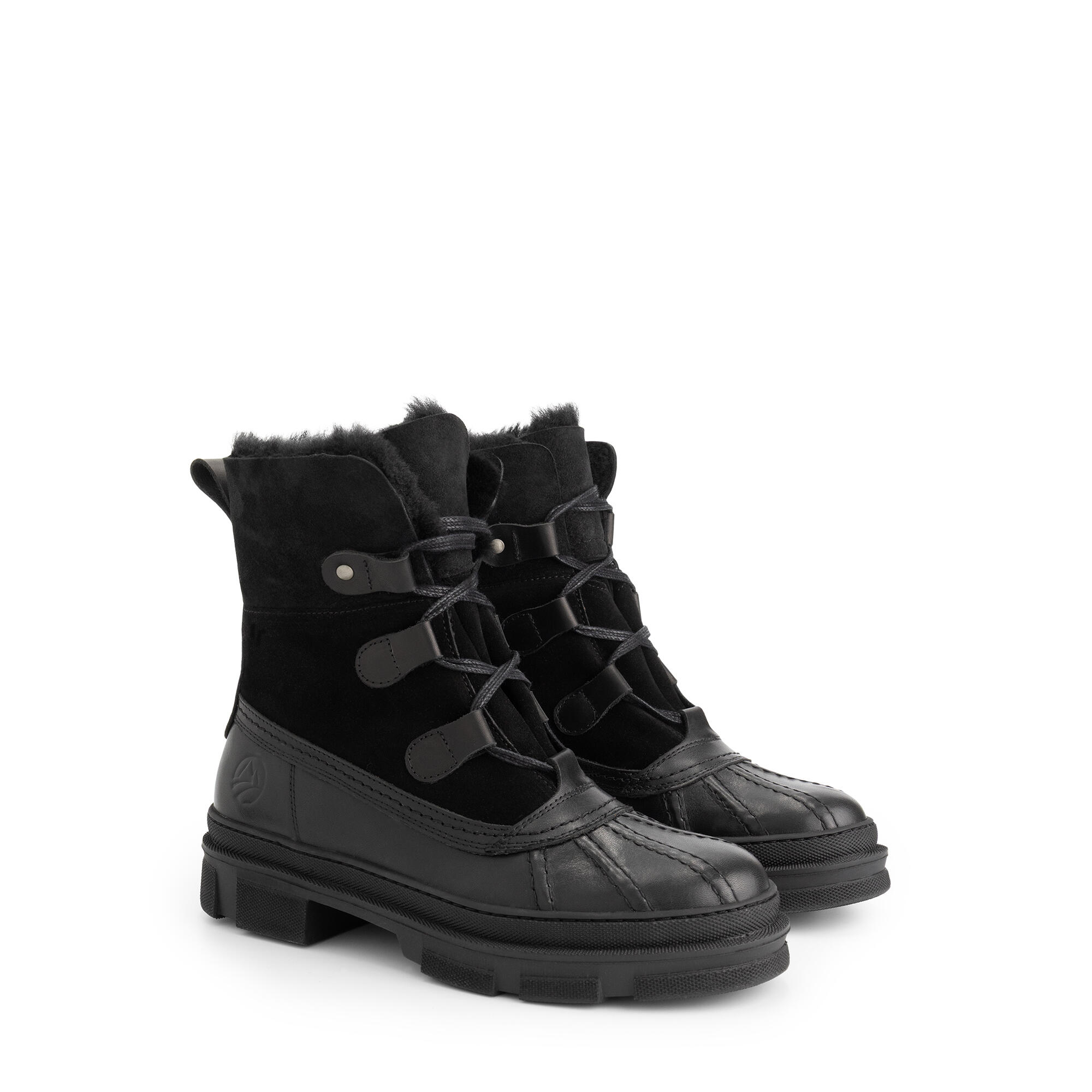 Travelin' - Fernie Femmes - Bottes D'Hiver - Doublées De Laine - Noir - Bottes - Noir - Decathlon