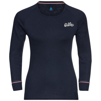 Odlo Damen Shirt Active Warm Originals Eco Baselayer Top Crew Neck L/S 159291