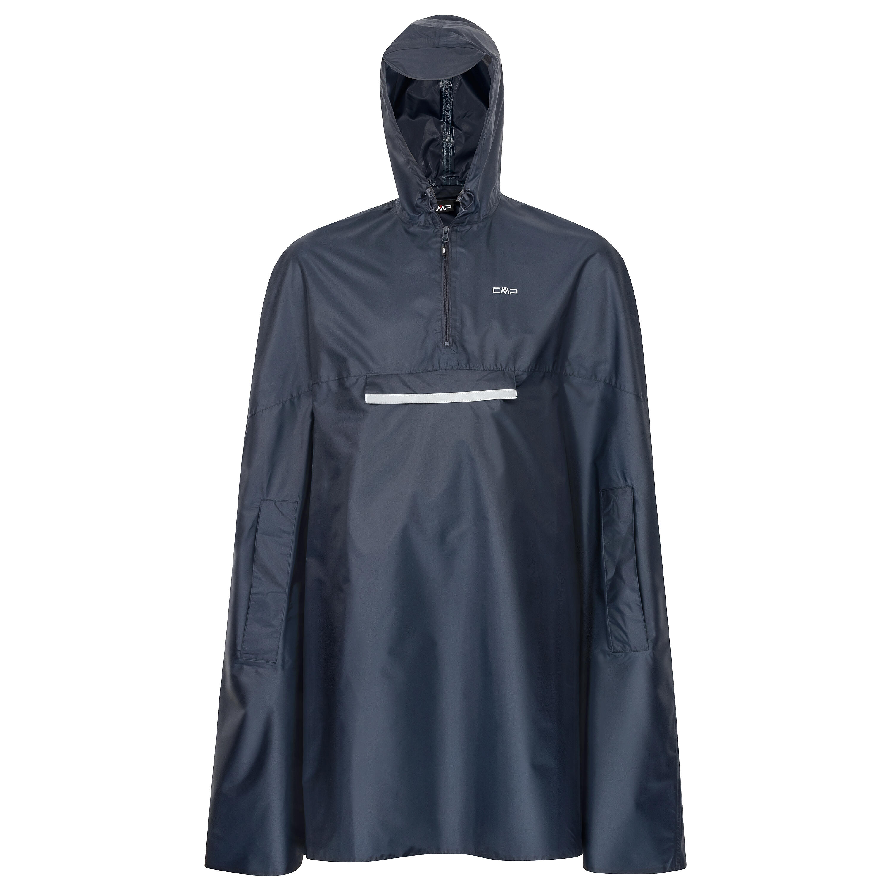 Cmp - Poncho Campagnolo Fix Hood Pour Homme - Coupe-pluie - Bleu|noir - 48 Xl - Decathlon