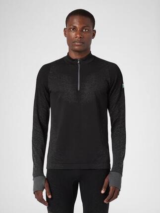 Exceleration Long-Sleeved Zip Up Running Shirt
