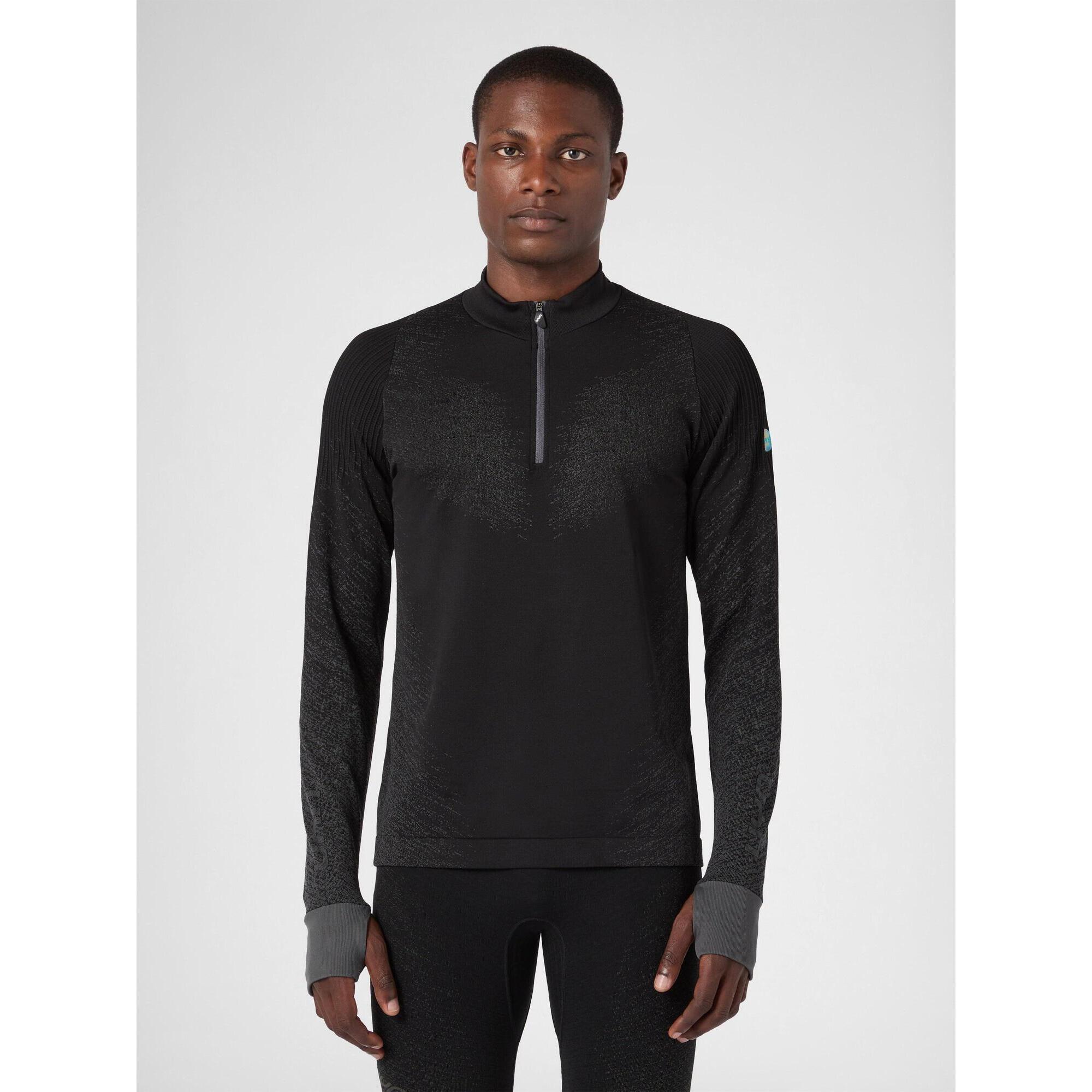 Exceleration Long-Sleeved Zip Up Running Shirt