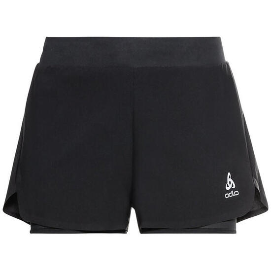Odlo Damen Laufshort Zeroweight 3 Inch 2-in-1 Shorts 322561