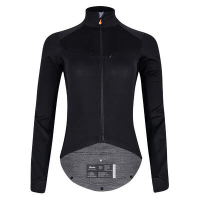 Dames wieler jas softshell winter met ingebouwde osram lampen zwart