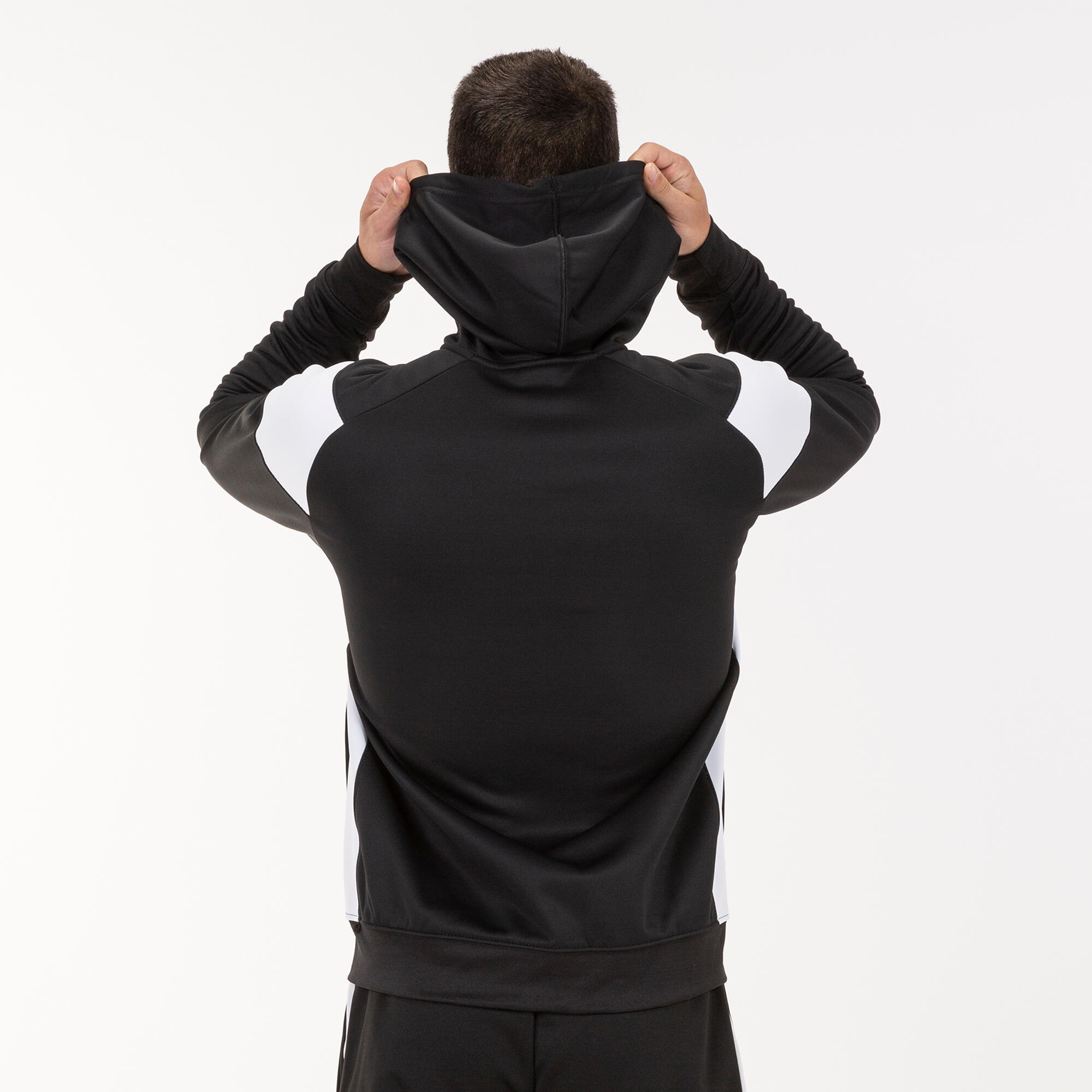 Veste à capuche Garçon Joma Crew iii noir blanc 3/5