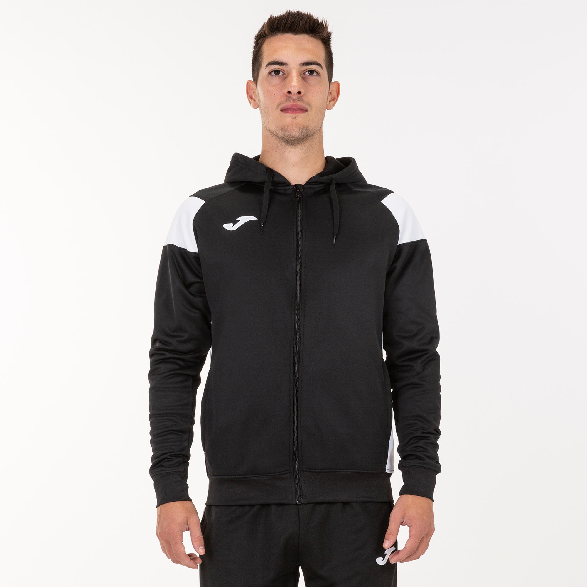 Veste à capuche Garçon Joma Crew iii noir blanc 2/5