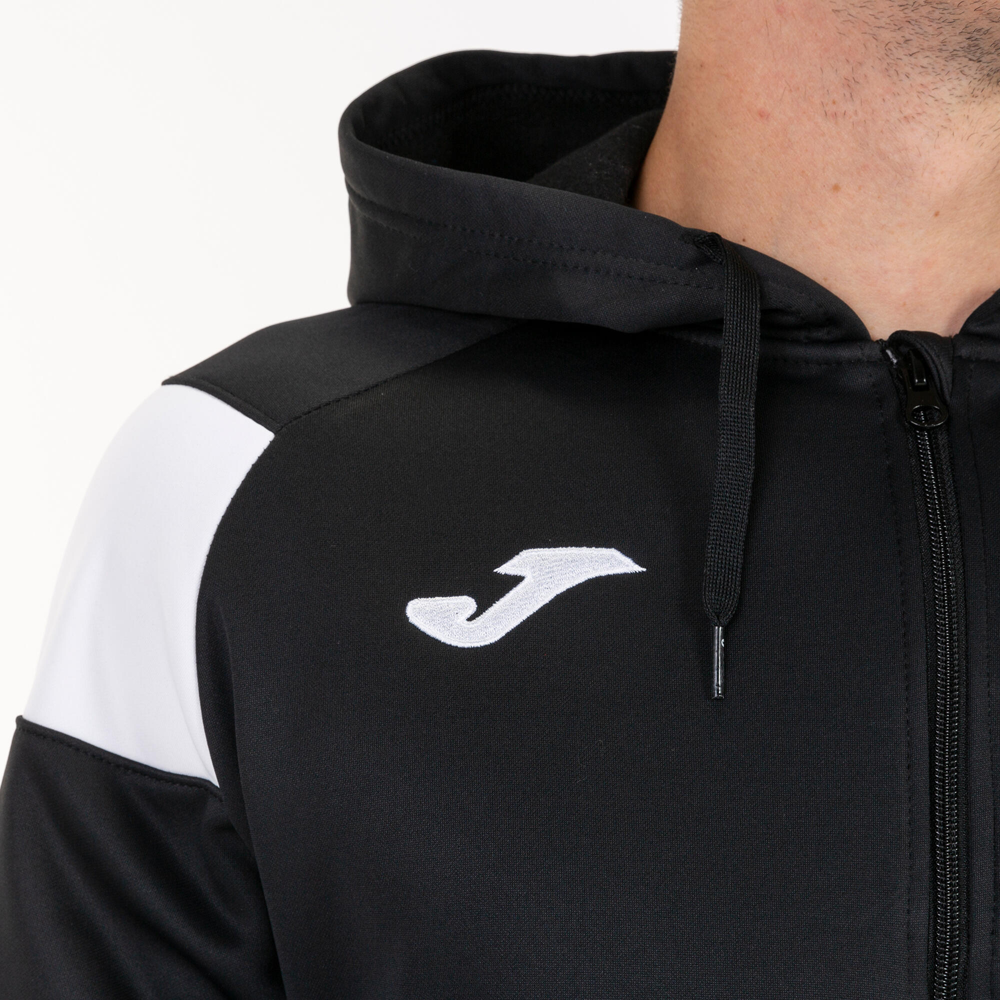 Veste à capuche Garçon Joma Crew iii noir blanc 5/5