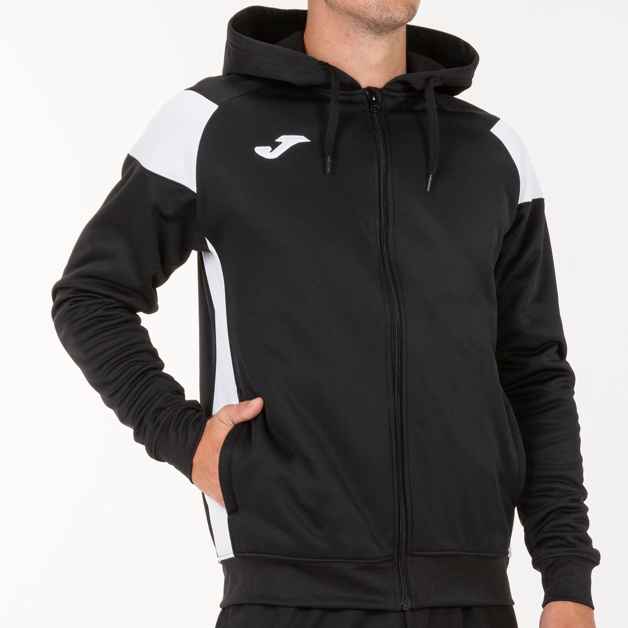 Veste à capuche Garçon Joma Crew iii noir blanc 4/5