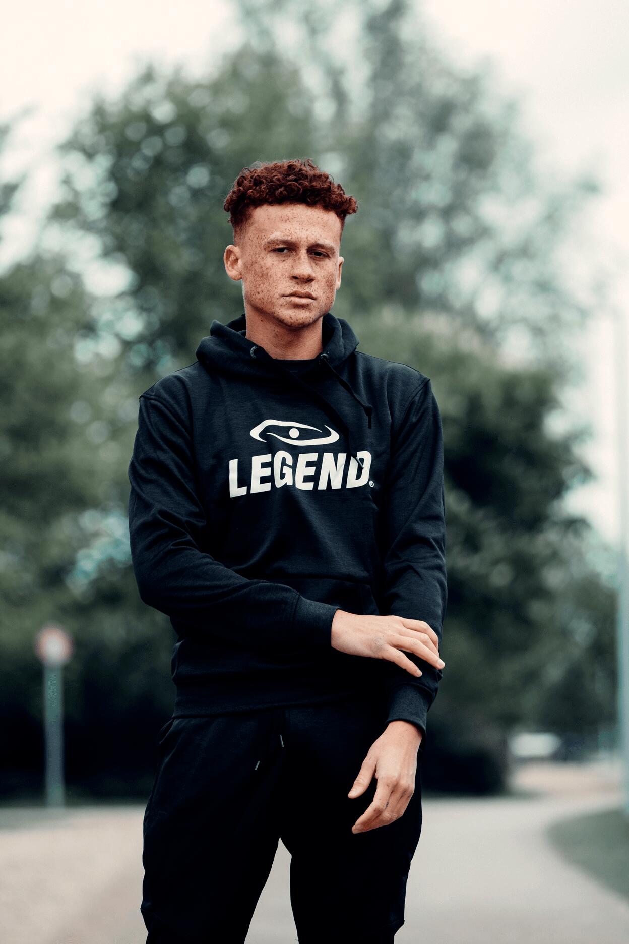 Sweat à capuche Enfants/Adultes Noir SlimFit Polyester 3/5