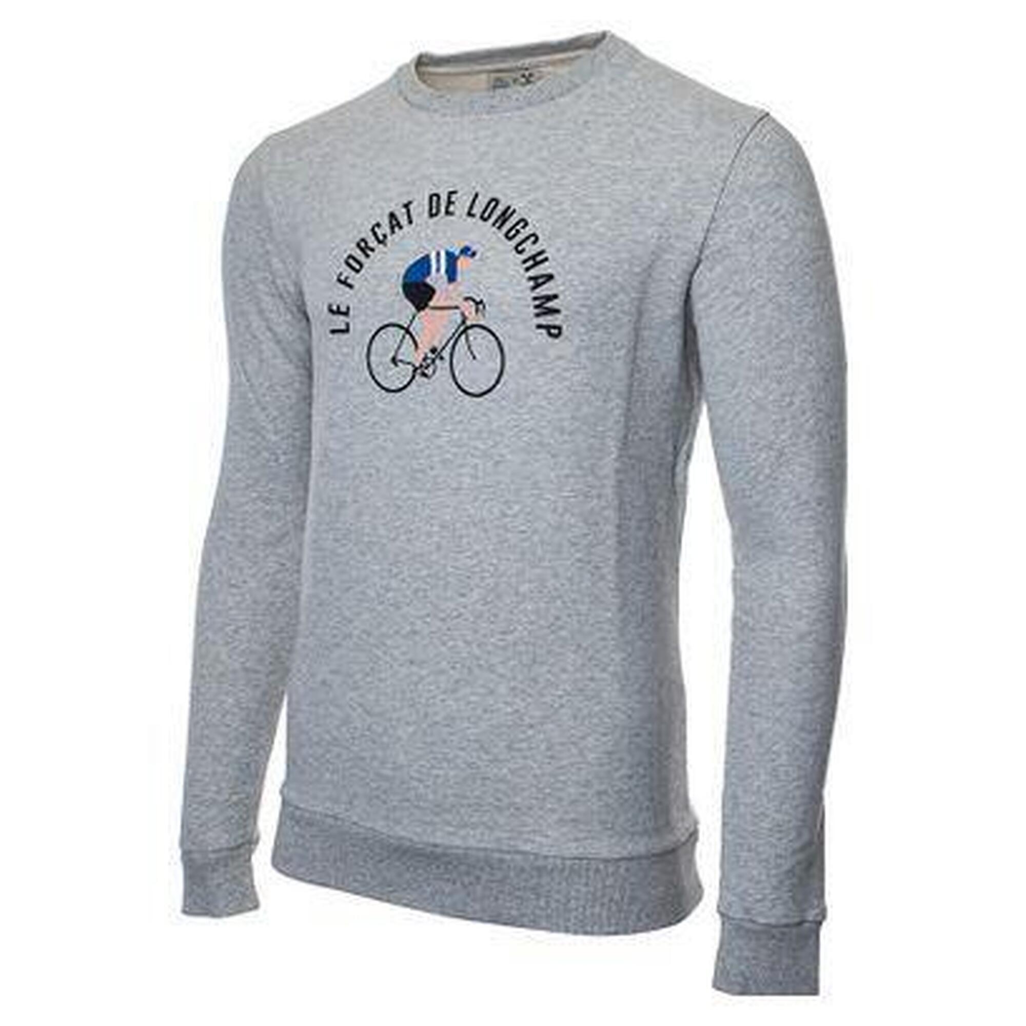Lebram - Sweatshirt Lebram X Sports D'Époque Forçat De Longchamp Gris Chiné - Sweat-shirt - Gris - 48 Xl - Decathlon