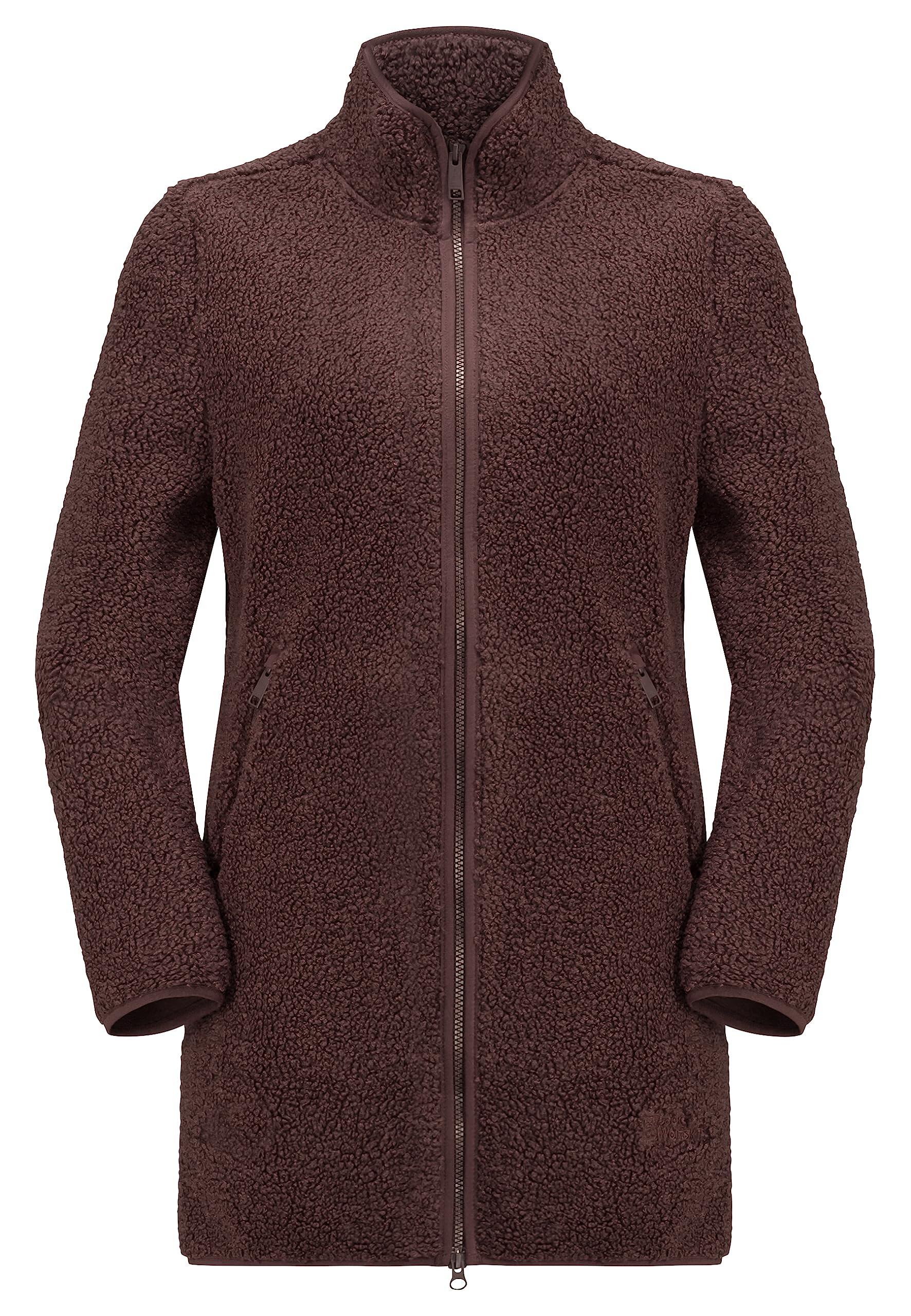 Giacca in pile Jack Wolfskin High Curl Coat W per donna in Boysenberry 5/6