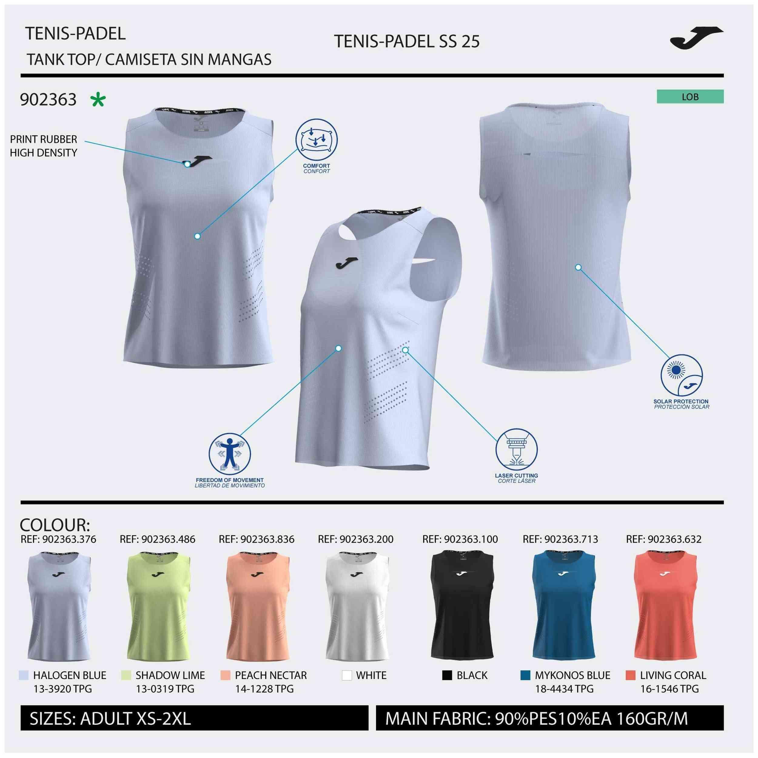 Koszulka tenisowa damska Joma Challenge Koszulka
