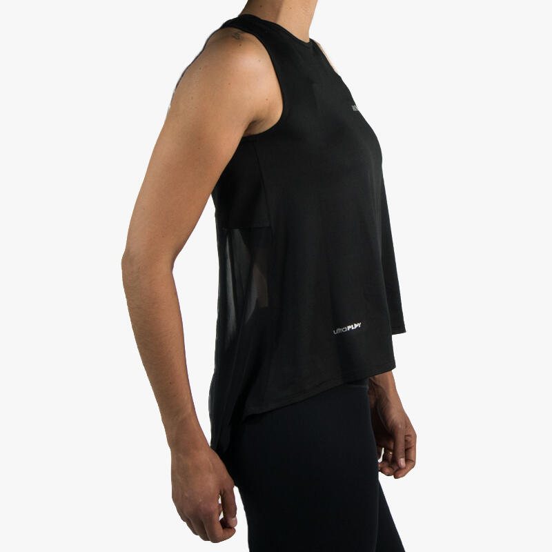 T-shirt sem mangas de mulher Adulto Preto 2/4