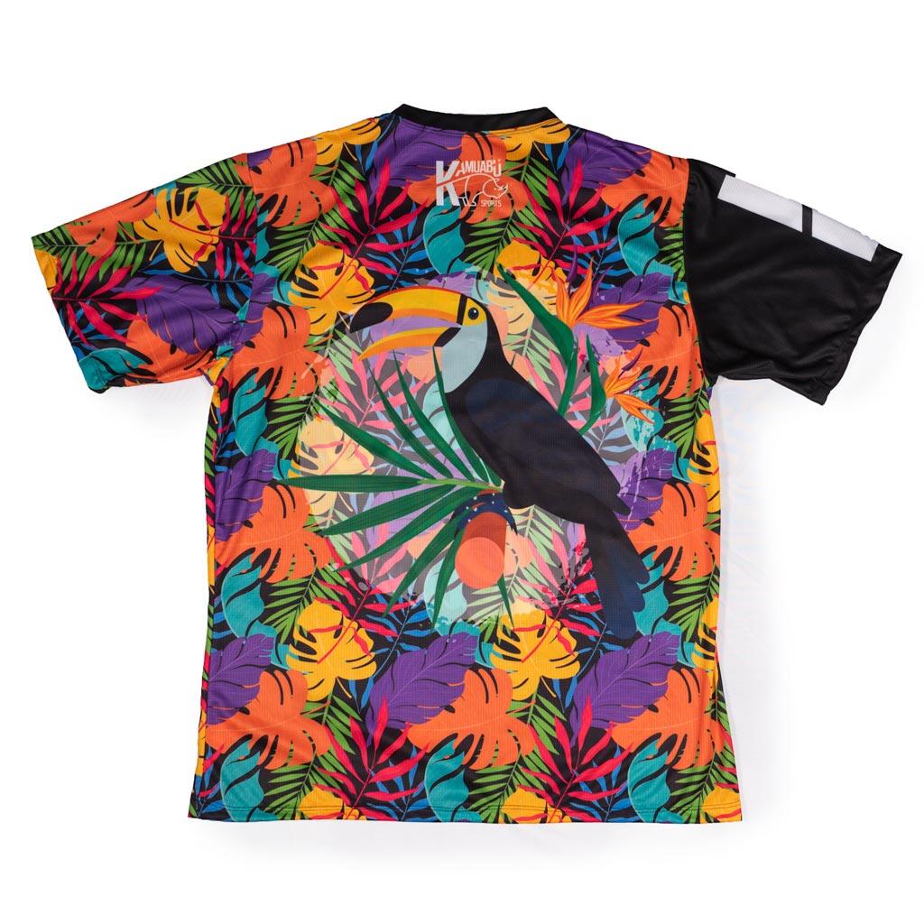 CAMISETA DE RUNNING #EXOTICRUN para MUJER - KAMUABU multicolor 90grs 2/4