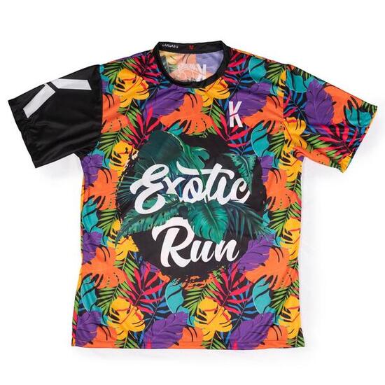 T-Shirt Da Running #Exoticrun Da Uomo - Kamuabu Multicolor 90Gr