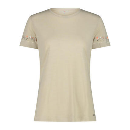 Rundhals T-Shirt aus Merinowolle für Damen CMP