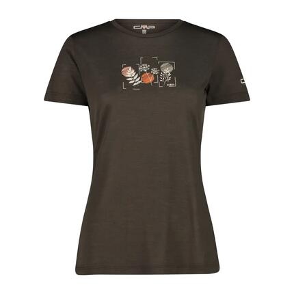 Damski T-shirt z okrągłym dekoltem z wełny merino CMP