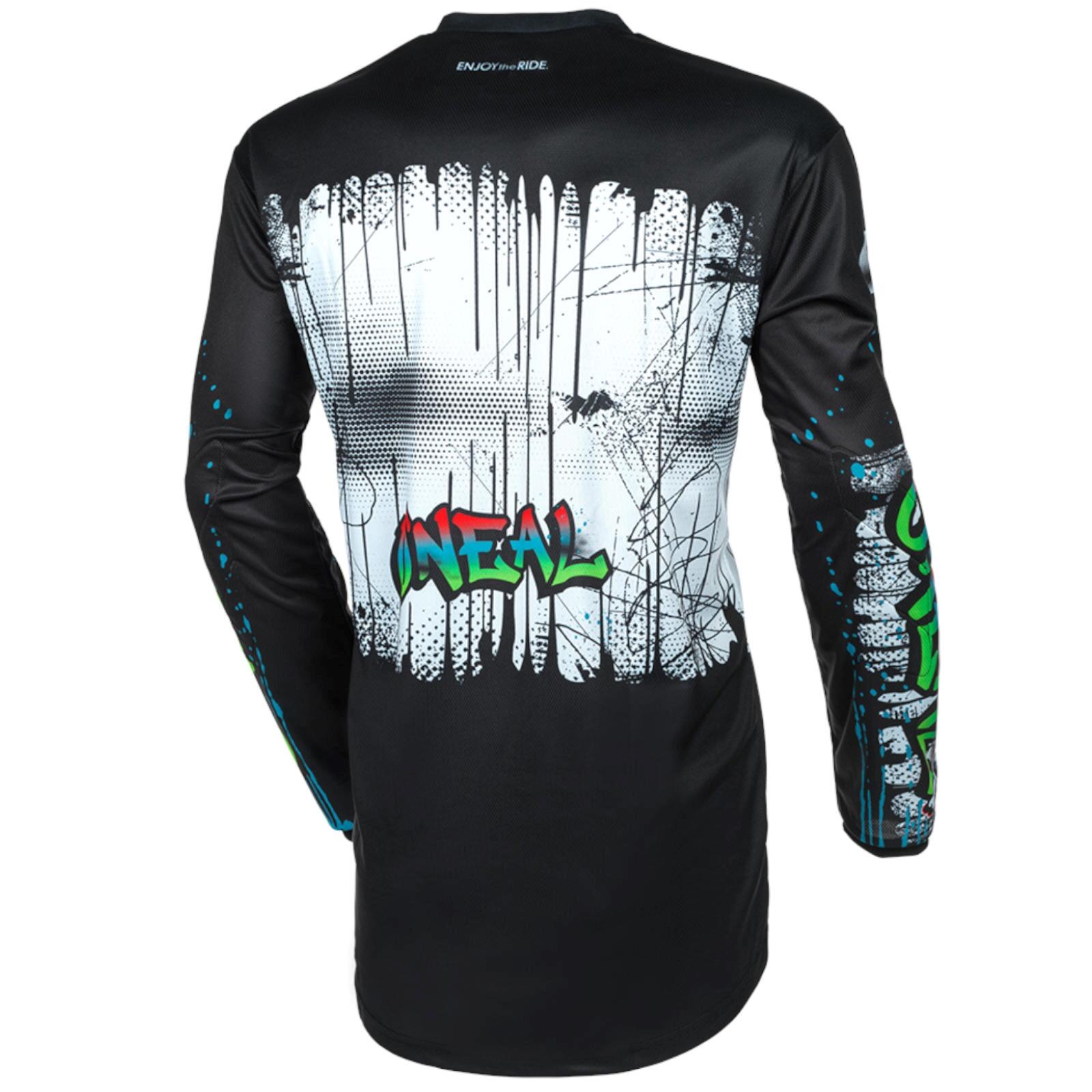 O'Neal Element Rancid Sleeve Jersey Preto/Branco 2/2