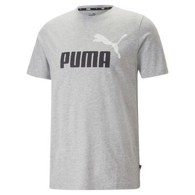 Heren-t-shirt met korte mouwen puma ess 2 col logo 586759 04 grijs