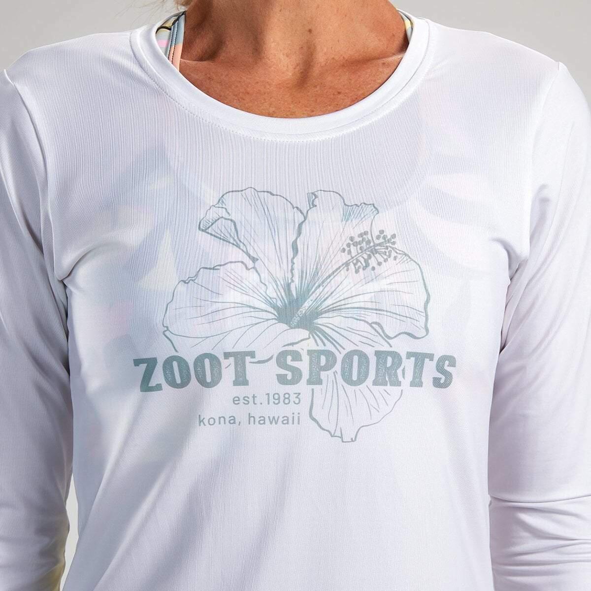 Camiseta Running  Manga Larga Mujer ZOOT LTD Blanco 5/6