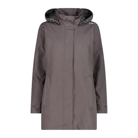 CMP Damen Regenjacke Woman Rain Jacket Button Hood 39X6646