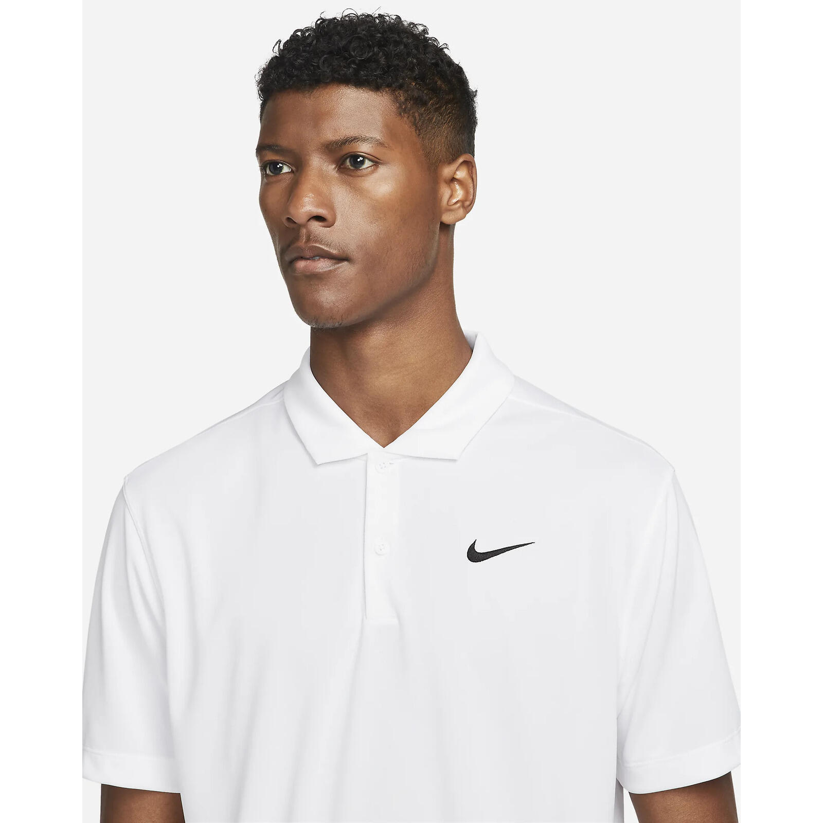 COURT TENNIS POLO WHITE MEN 4/4