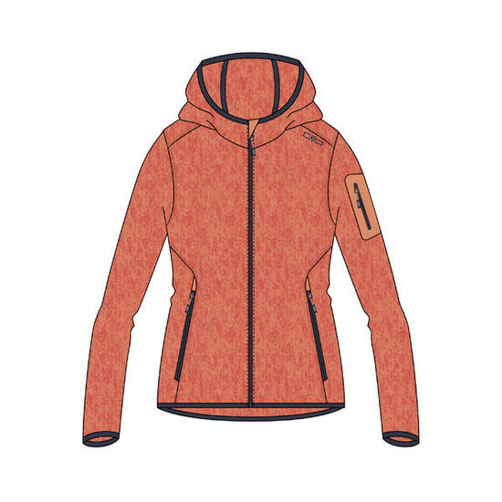 CMP Damen Jacke Knitted Melange Hoody 3H19826
