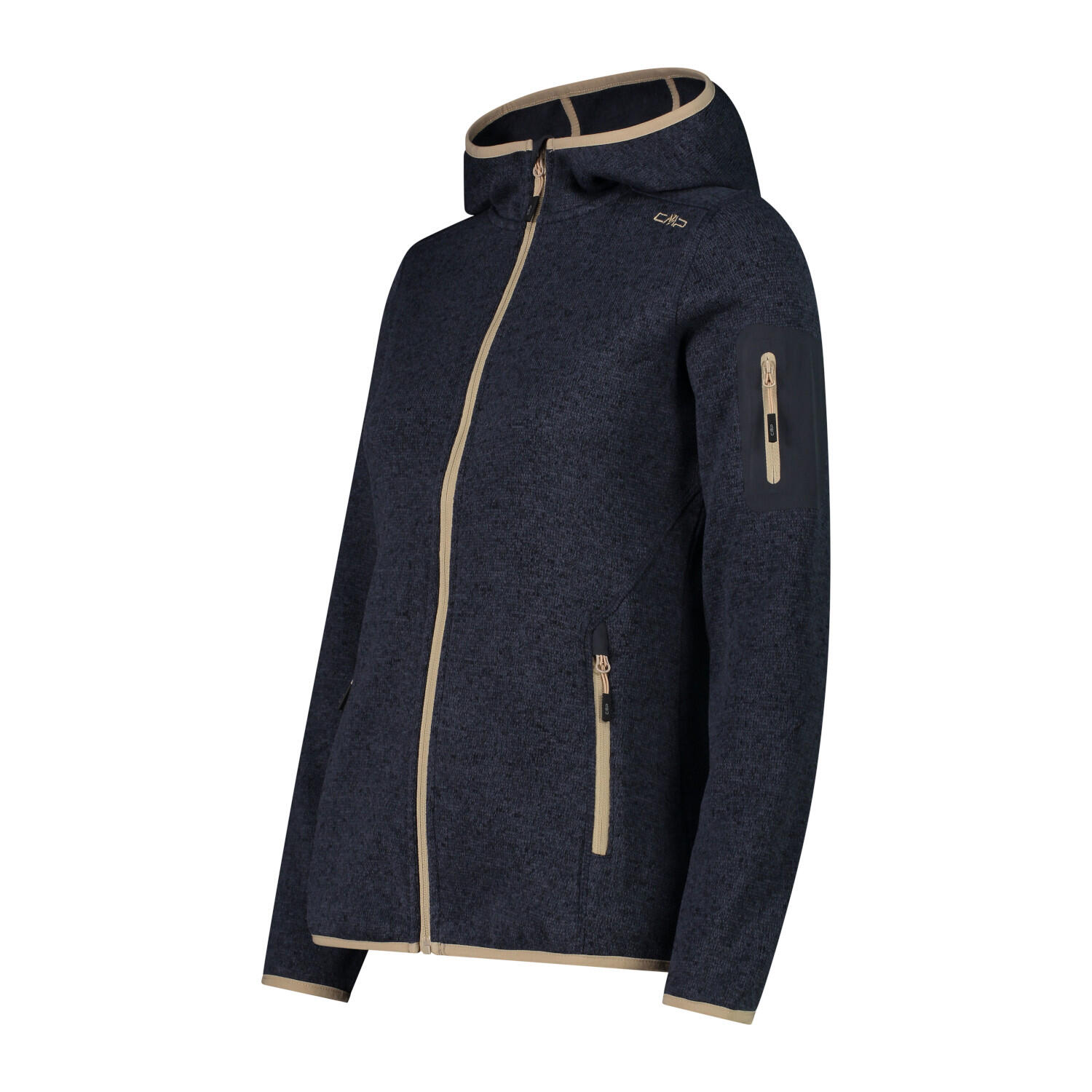 CMP Damen Jacke Knitted Melange Hoody 3H19826 3/3